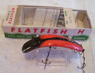 Vintage Helin Flatfish U20 Lure 109/20p Box U20 Ob