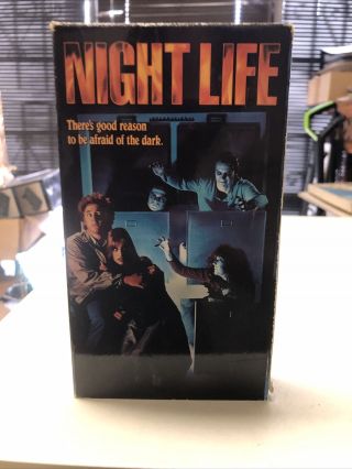 Cult Horror Night Life Columbia/rca John Astin Vhs Tape Horror Movie Rare