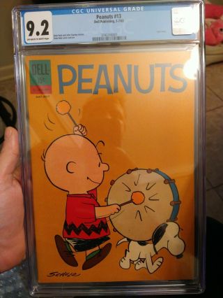 Peanuts 13 Cgc 9.  2 (dell Comics 1962) Rare Vintage Issue Charlie Brown Snoopy