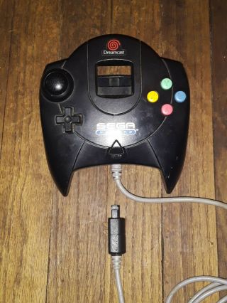 Sega Sports Rare Black Dreamcast Controller - Hkt - 7700