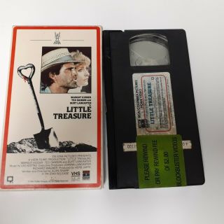 Little Treasure Vhs 1985 Margot Kidder,  Ted Danson,  Burt Lancaster,  Rare