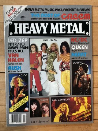Creem Summer 1981 Rare Heavy Metal Issue Queen Zeppelin Ac/dc Van Halen