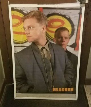Erasure Poster 1988 Rare Vintage Collectible Oop Band Shot