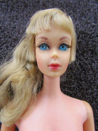 Vintage Mod Barbie Tnt Side Ponytail Doll Lashes 1960s No Reserv