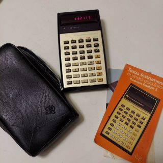 Vintage Texas Instruments Ti Business Analyst - I Calculator Red Display Rare