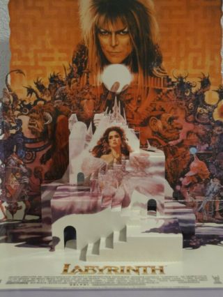 Rare Labyrinth Counter Display 3d Popup Jim Henson David Bowie George Lucas