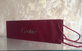 Rare Authentic - - Cartier Paper Bag