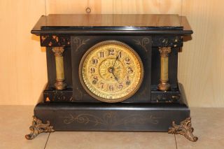 Antique Seth Thomas Adamantine Mantle Clock Rare Apache Model 1908