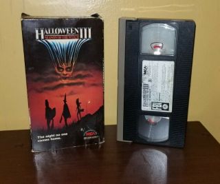 Vintage Halloween Iii 3 Season Of The Witch Vhs Tape Mca Rare Cover Horror