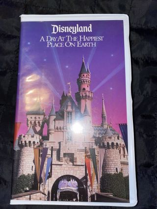 Rare Disneyland A Day At The Happiest Place On Earth Vhs Disney