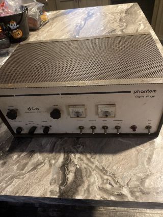 Rare Vintage D&a Phantom Triple Stage Cb Ham Radio Tube Base Amplifier