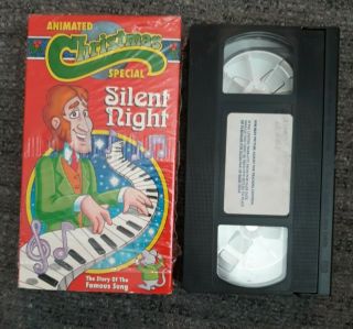 Animated Christmas Special Silent Night (vhs 1991) Rare Vintage