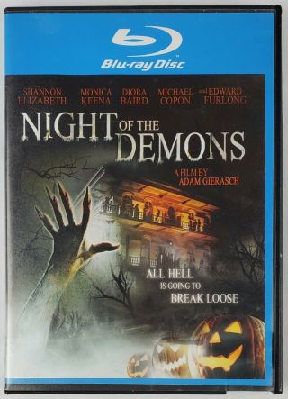 Night Of The Demons Blu - Ray Disc,  2010 Rare Oop Horror Movie