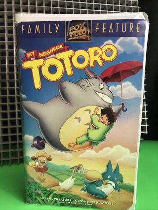 My Neighbor Totoro - (vhs,  1994) •original Fox Version Clamshell•rare•cartoon•