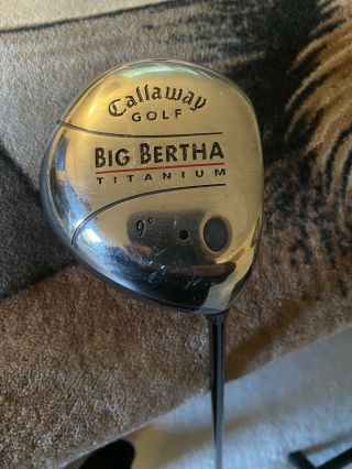 Callaway Big Bertha Titanium 9 Degree Rh Driver (rare)