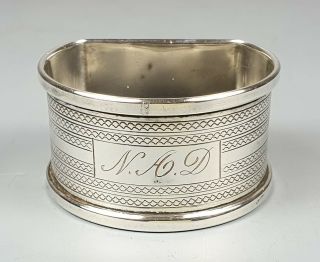 Vintage Solid Silver Napkin Ring By Henry Griffith & Sons,  Birmingham 1963