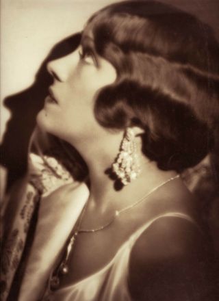 Rare 1920s Gloria Swanson Art Deco Dramatic Pictorialist Bachrach 11 X 14
