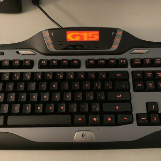 RARE Logitech G15 Illuminated Wired Backlit Gaming Keyboard Y - UW92 Macros 2