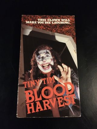 Blood Harvest 1987 Congress Video Vintage Rare Cult Horror Slasher Gore Vhs