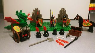 Vintage Lego Castle Dragon Knights Minifigs.  Crossbow Cart Dragon Cas1732 Cas245