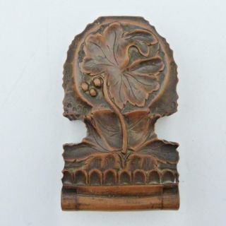 Antique Carved Black Forest Wooden Pocket Watch Holder