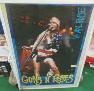 Guns N Roses Poster 1991 Rare Vintage Collectible Oop
