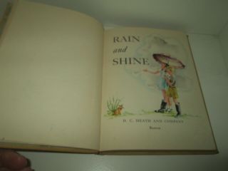 RAIN AND SHINE rare Vintage Antique HC Children ' s Book Illstd ARDRA WAVLE 1942 2