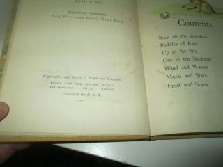 RAIN AND SHINE rare Vintage Antique HC Children ' s Book Illstd ARDRA WAVLE 1942 3