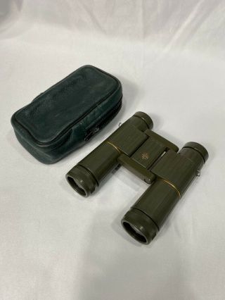 Vintage Leupold Gold Ring Hunting Binoculars 9 X 25a With Case Rare