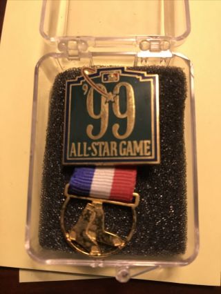 1999 Major League Baseball All Star Game Press Pin Fenway Park Boston Rare Mlb