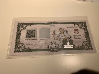 Bitcoin Suisse Certificate Eth Ethereum Wallet Like Casascius Lealana Very Rare