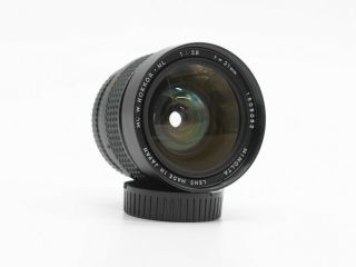 Rare Minolta Mc W.  Rokkor Nl 21mm F/2.  8 Wide Angle Mf Lens