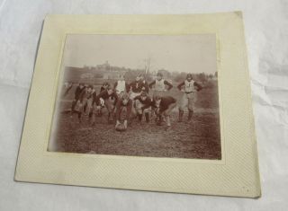 Early 1900s Football Team Cabinet Photograph Antique Sports View Vintage Rare