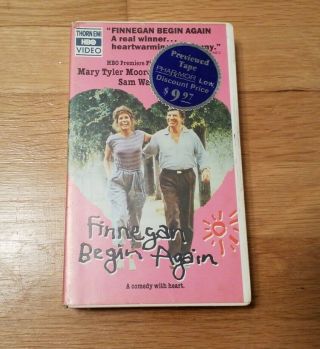 Finnegan Begin Again (1985) On Vhs Rare Oop Thorn Emi Video Mary Tyler Moore