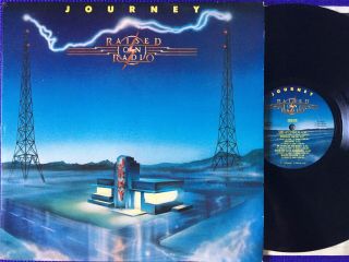 1986 Journey “raised On Radio” Record Pic/lyric Sleeve Oc39936 1st Press Rare Nm