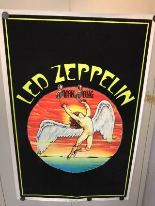 Rare Led Zeppelin Black Light Posters - 2 Posters