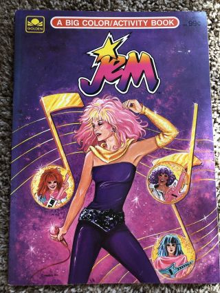 Vintage 1986 Jem And The Holograms Coloring Activity Book Paper Dolls,