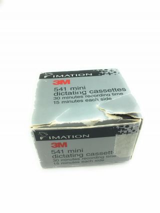 3m 541 Mini Dictating Cassettes 5 Pack C - 30 - Open Box
