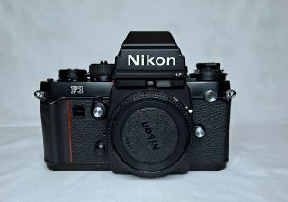 Rare Nikon F3hp Black 35mm Slr Film Camera Body Pin Register Back Serviced