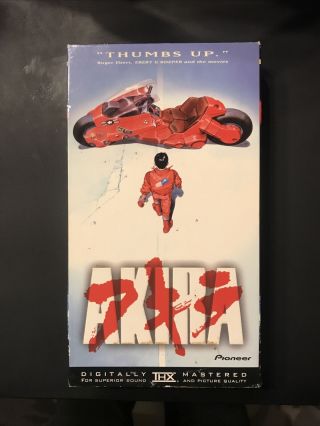 Rare - 2001 Akira Pioneer Video Tape English Dubbed Version - Widescreen,  Not Rated