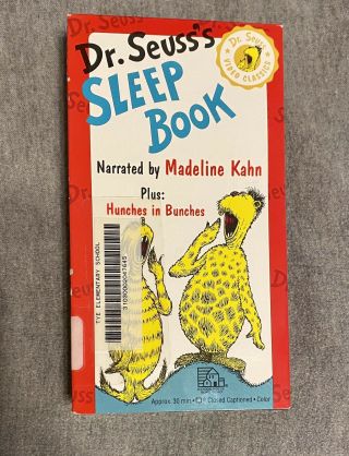 Rare Dr Suess’s Sleep Book Vhs Narrated By Madeline Kahn Plus Hunched In Bunches