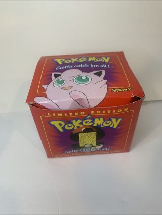 1999 Burger King Pokemon Limited Edition 23k Gold - Plated Jigglypuff Trading Card