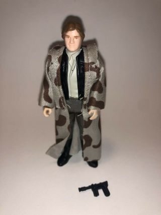 Han Solo Endor Star Wars Return Of The Jedi Kenner Vintage Figure - Complete