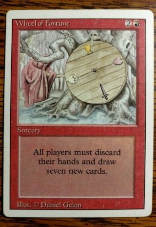 Wheel Of Fortune Revised 3rd Ed.  Mtg Magic The Gathering Tcg Reserve List