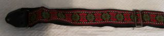 Guitar Strap Vtg Rare 60’s Hippie Woodstock Ace Style Made In Japan