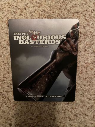 Inglourious Basterds Limited Edition Steelbook Blu - Ray,  Dvd Rare Oop
