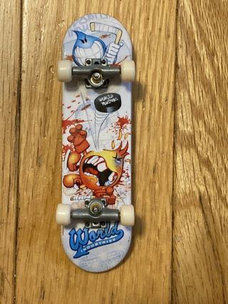Vintage Tech Deck World Industries Fingerboard Rare Flameboy Vs Wet Willy