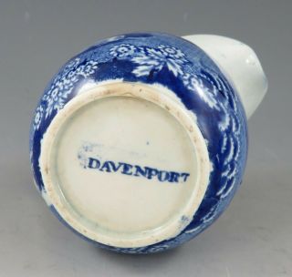 Antique Pottery Pearlware Blue Transfer Davenport Milkmaid Pattern Creamer 1825 3