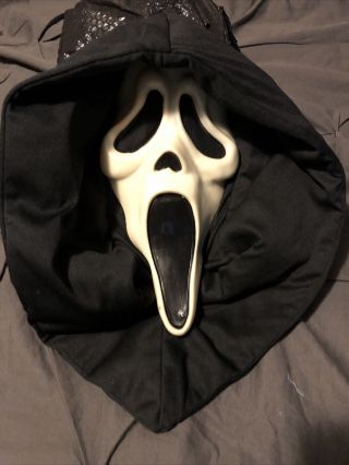 Scream Mask Fearsome Faces Fun World Gen 2 Ghost Face Rare Deluxe Hood