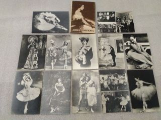 Anna Pavlova Ballet Rare Ussr Russian Soviet Vintage Set 12 Postcards1981